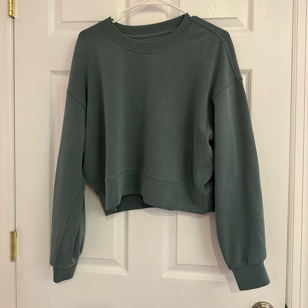 Lululemon Perfectly Cropped Hoodie Softstreme. Tidewater teal size 6